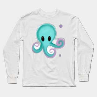 Cute Octopus Drawing Long Sleeve T-Shirt